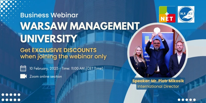 Webinar - Warsaw Management University - How to study in Poland?
