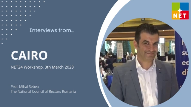 Interview with Prof. Mihai Sebea - The National Council of Rectors Romania at Cairo Workshop 2023
