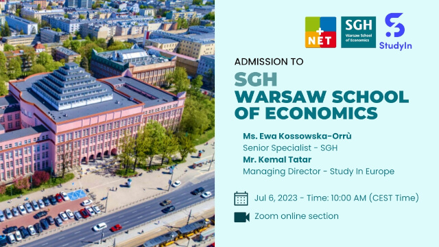 How to study in Poland? Webinar with SGH - Warsaw School of Economics.